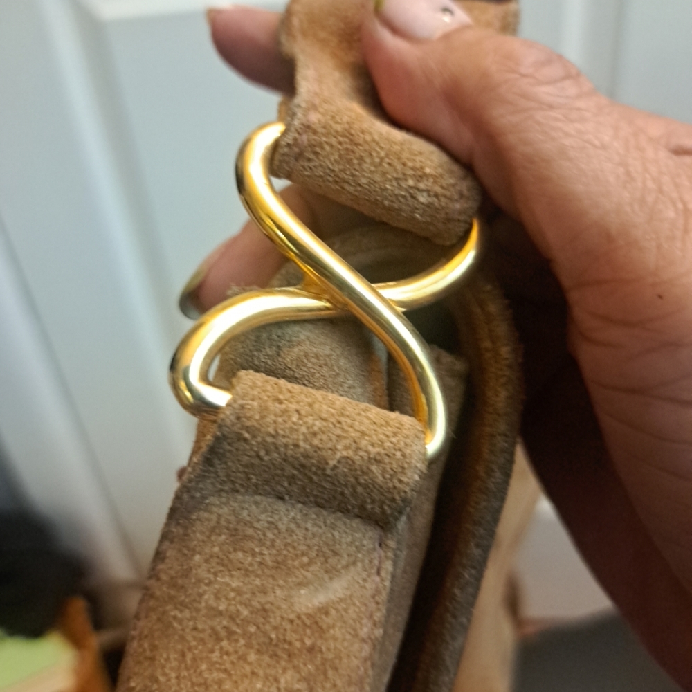 Vintage Yvonne Boutique Camel Colored Suede bag - Picture 7 of 16